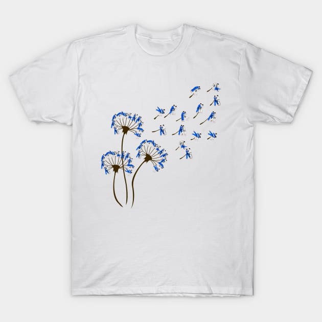 Jiu Jitsu Shirt Dandelion Jiu Jitsu Lover T-Shirt by Nikkyta